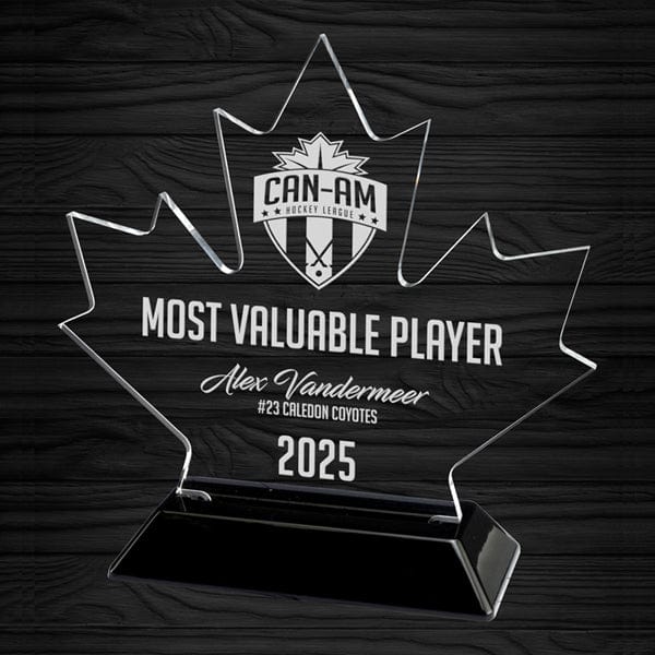 Acrylic Award - Maple Leaf (A4152) Acrylic Award Quest Awards - Award