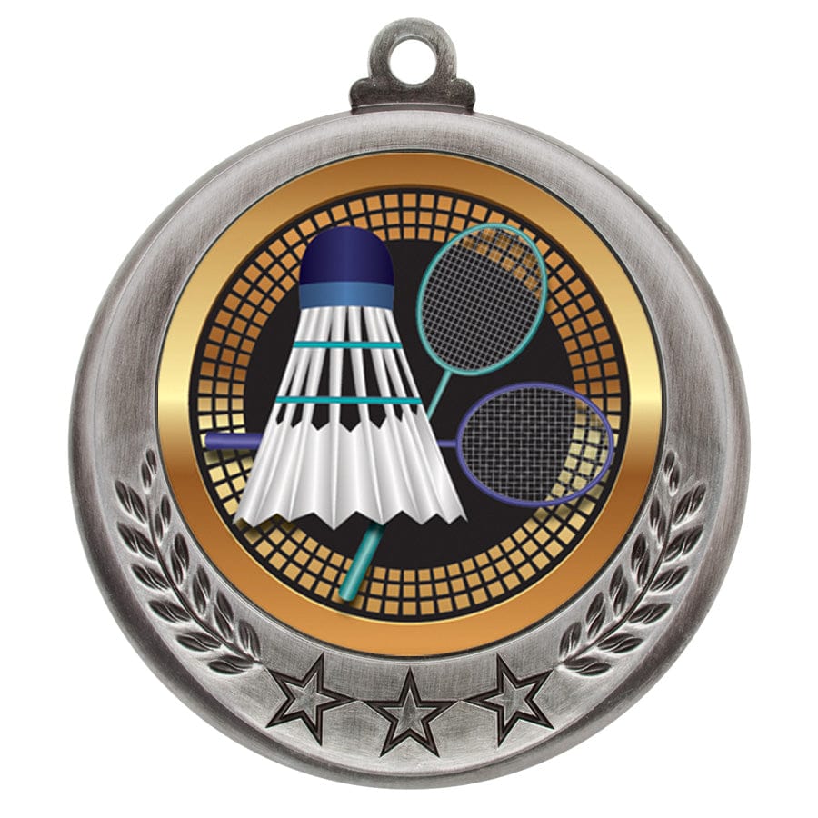 Badminton Medallion - Spectrum Series -  2 3/4