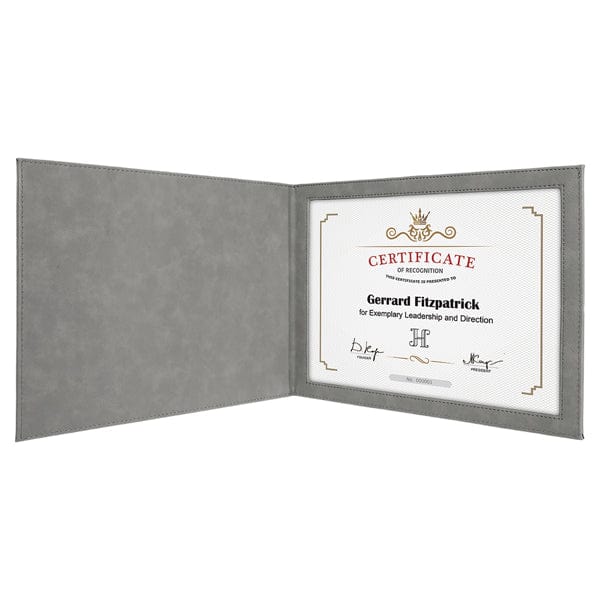 Certificate Holder - Leatherette  for 8 1/2