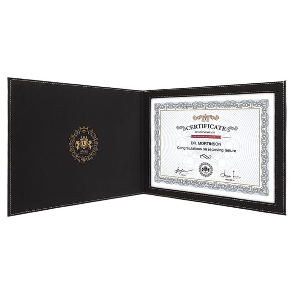 Certificate Holder - Leatherette  for 8 1/2