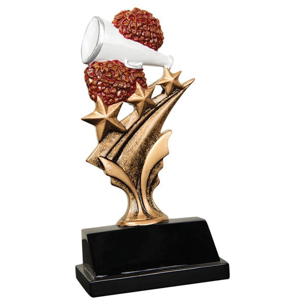 Cheer Trophy - Cheer Tri-Star Resin 5 1/2
