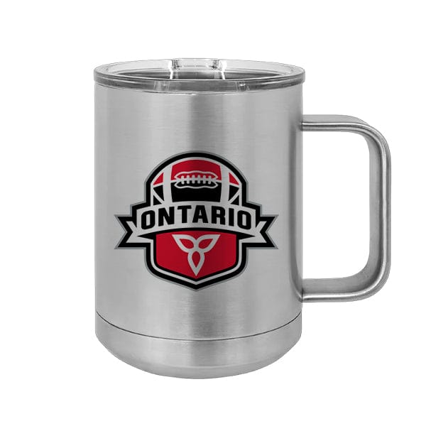 Football Ontario - Polar Camel 15 oz. Stainless Steel Insulated Mug Slider Lid (A7006) Coffee Mug Quest Awards - Travel Mug