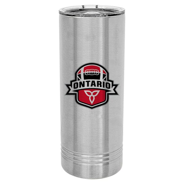 Football Ontario - Polar Camel 22 oz. Stainless Steel Skinny Tumbler Slider Lid (A7010) Skinny Tumbler Quest Awards - Travel Mug