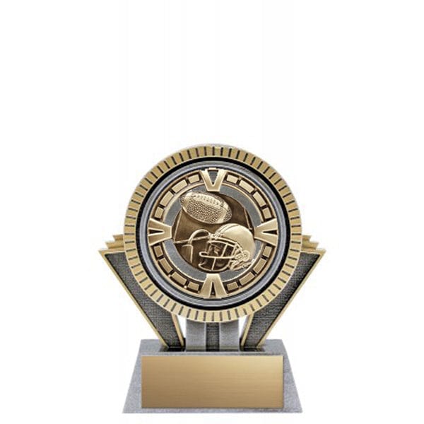 Football Trophy - Apex Varsity - Antique Silver and Gold (A6172) Football Trophy Quest Awards - Trophy