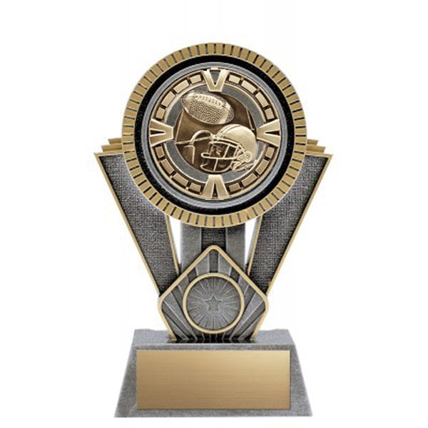 Football Trophy - Apex Varsity - Antique Silver and Gold (A6172) Football Trophy Quest Awards - Trophy