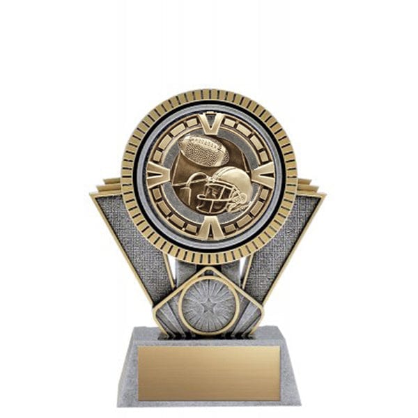 Football Trophy - Apex Varsity - Antique Silver and Gold (A6172) Football Trophy Quest Awards - Trophy