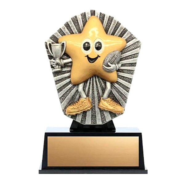 Football Trophy - Little Star - 4 sizes (A6209) 4 3/4
