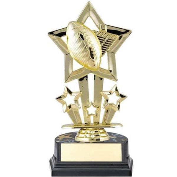 Football Trophy - Superstar Economy (A2475) Gold Football Quest Awards - Trophy