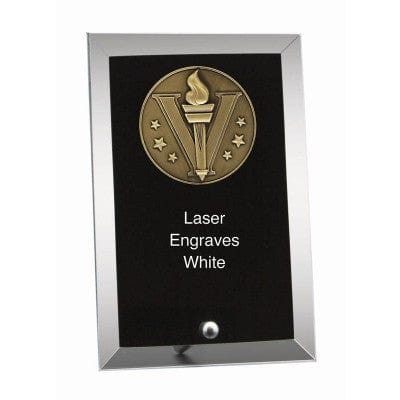 Gold Matrix Glass Plaque - 3 sizes (A6174) Gold Matrix Plaque Quest Awards - Plaque