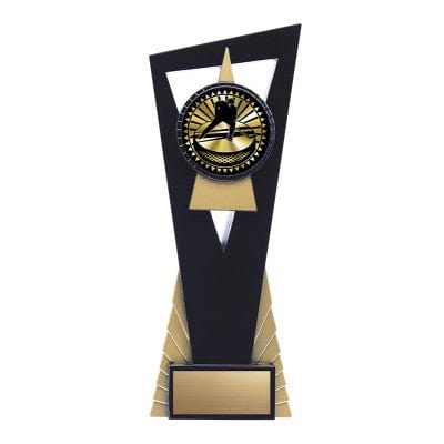 Hockey Trophy - Solar Series Stand - Silver or Gold - 3 sizes (A6182) Gold / 9