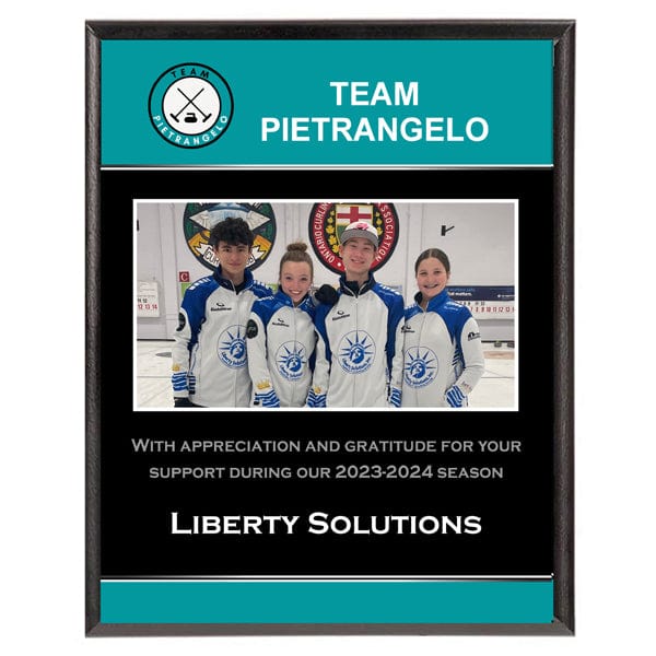 Plaque - Custom Sponsor Plaques  - Portrait or Landscape - 2 Sizes (A6189) Plaque Quest Awards - Plaque