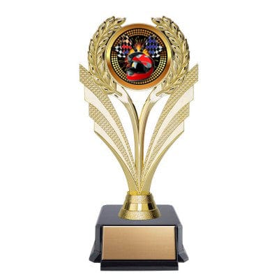 Racing Fountain Trophy - Economy Insert Award (A3828) Racing Quest Awards - Trophy