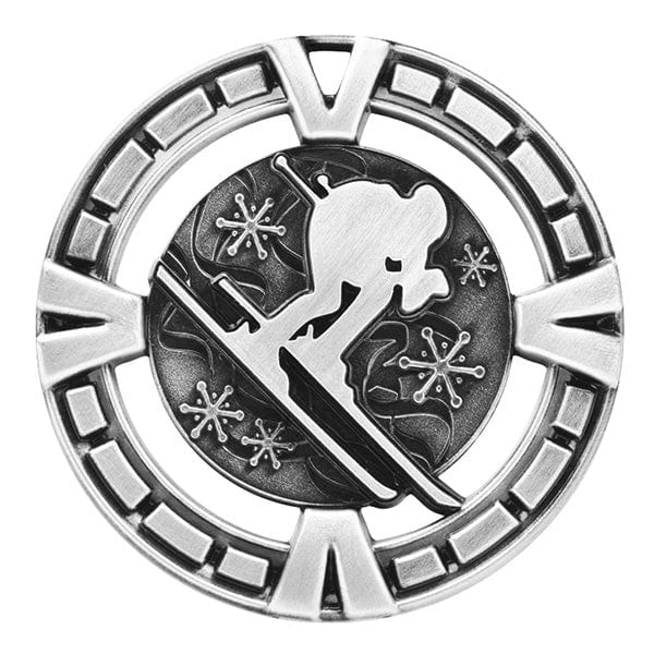 Skiing Medallion - Varsity Sports Medals - 2 1/2