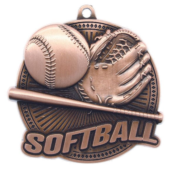 Softball Medallion - Tempo Series - 2.25″ Diameter (A4131) Softball Quest Awards - Medallion