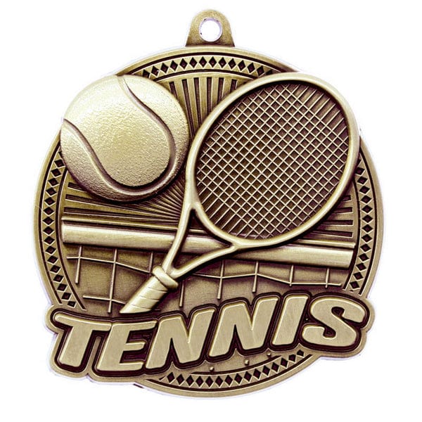 Tennis Medallion - Tempo Series - 2.25″ Diameter (A4125) Tennis Quest Awards - Medallion