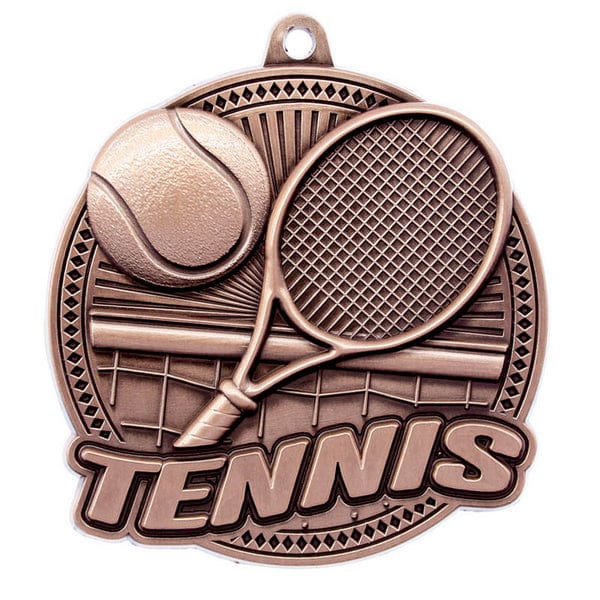 Tennis Medallion - Tempo Series - 2.25″ Diameter (A4125) Tennis Quest Awards - Medallion
