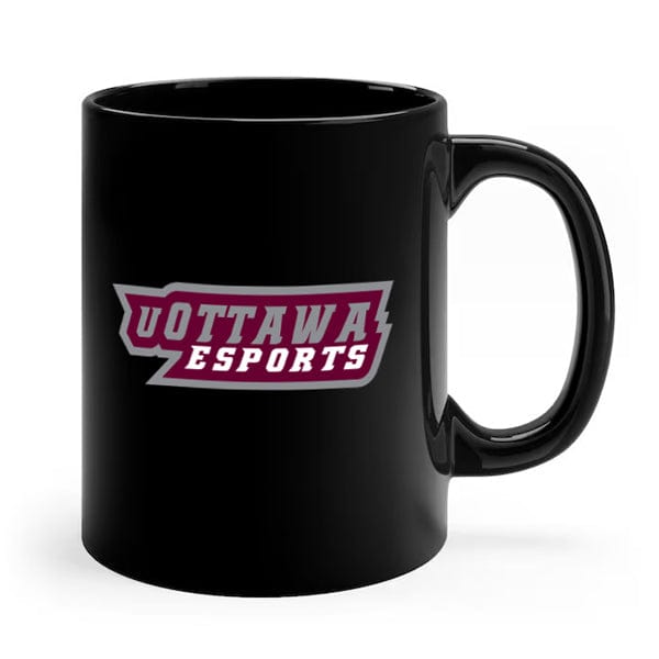 uOttawa Esports - Black Mug 15 oz (A7507) Coffee Mug Quest Awards - Mugs