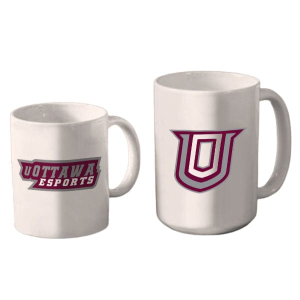 uOttawa Esports - White Coffee Mug 11oz and 15 oz (A7504) Coffee Mug Quest Awards - Mugs