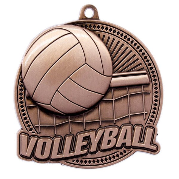Volleyball Medallion - Tempo Series - 2.25″ Diameter (A4127) Volleyball Medallion Quest Awards - Medallion