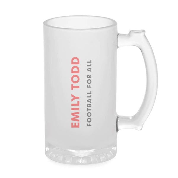 Women's FootbALL - Frosty Stein - 16oz (A7105) Beer Stien Quest Awards - Travel Mug