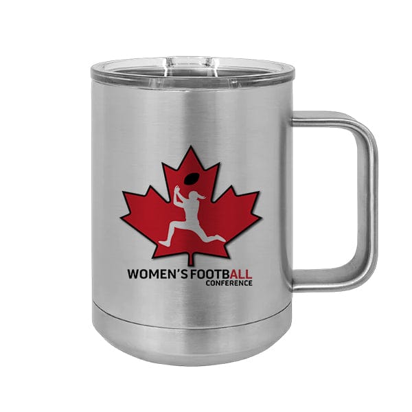 Women's FootbALL - Polar Camel 15 oz. Stainless Steel Insulated Mug Slider Lid (A7106) Coffee Mug Quest Awards - Travel Mug