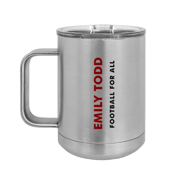 Women's FootbALL - Polar Camel 15 oz. Stainless Steel Insulated Mug Slider Lid (A7106) Coffee Mug Quest Awards - Travel Mug