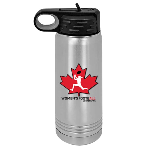 Women's FootbALL - Polar Camel 20 oz. Stainless Steel Water Bottle (A7108) Skinny Tumbler Quest Awards - Travel Mug