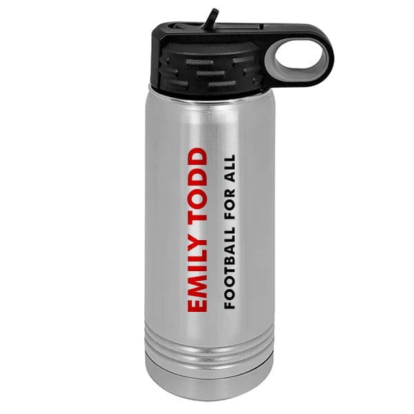 Women's FootbALL - Polar Camel 20 oz. Stainless Steel Water Bottle (A7108) Skinny Tumbler Quest Awards - Travel Mug