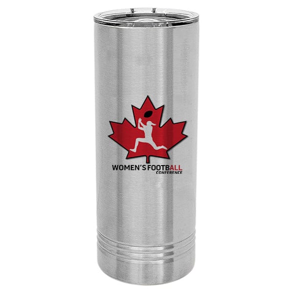 Women's FootbALL - Polar Camel 22 oz. Stainless Steel Skinny Tumbler Slider Lid (A7110) Skinny Tumbler Quest Awards - Travel Mug