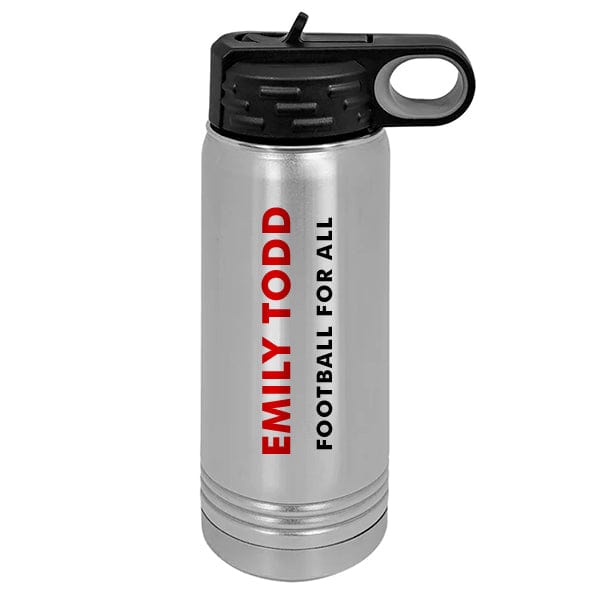 Women's FootbALL - Polar Camel XL 30 oz. Stainless Steel Water Bottle (A7112) Skinny Tumbler Quest Awards - Travel Mug