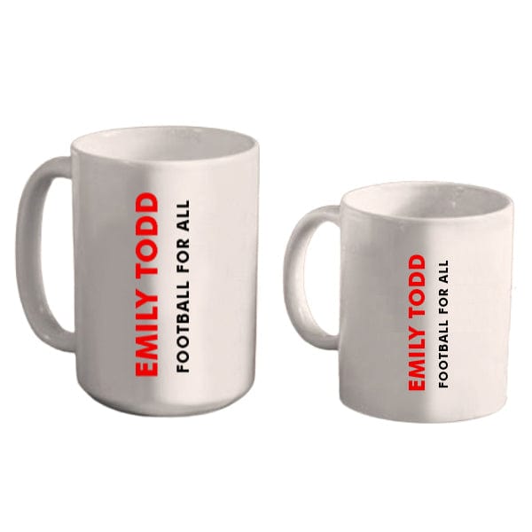 Women's FootbALL - White Coffee Mug 11oz and 15 oz (A7101) Coffee Mug Quest Awards - Mugs