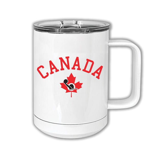 WPC - Canada Logo Camel 15 Oz. White Vacuum Insulated Mug (A7723) Coffee Mug Quest Awards - Travel Mug