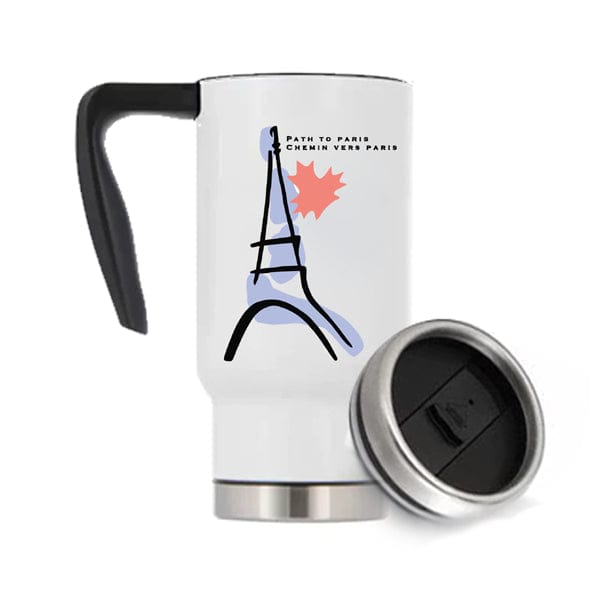 WPC - Path to Paris Travel Mug 17oz with Easy-Grip Handle (A7703) Travel Mug Quest Awards - Travel Mug