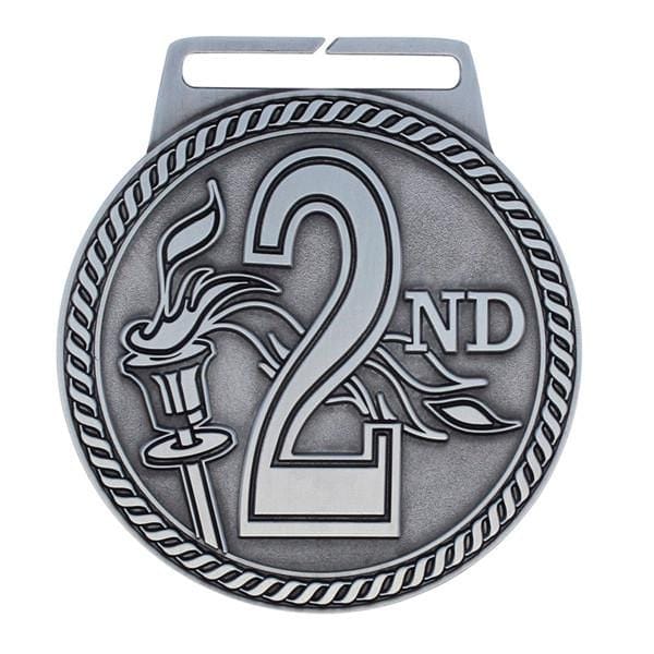 2nd Place Medal - Titan Series - Wide Ribbon - 3