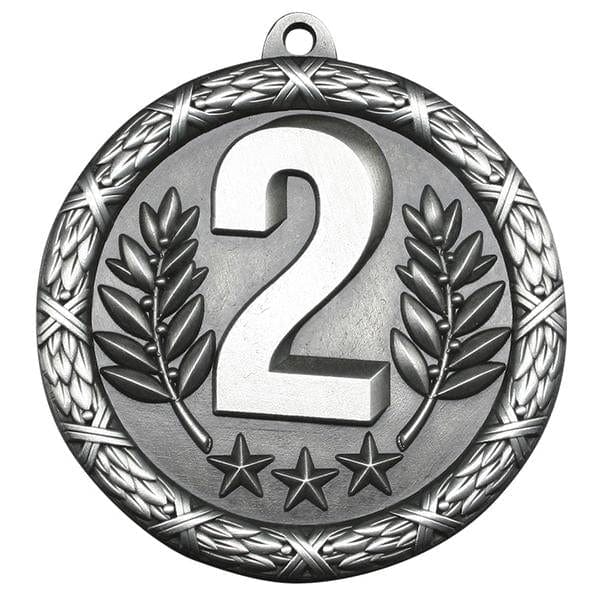 2nd Place Medallion - Classic Heavyweight Medals -  2 1/2