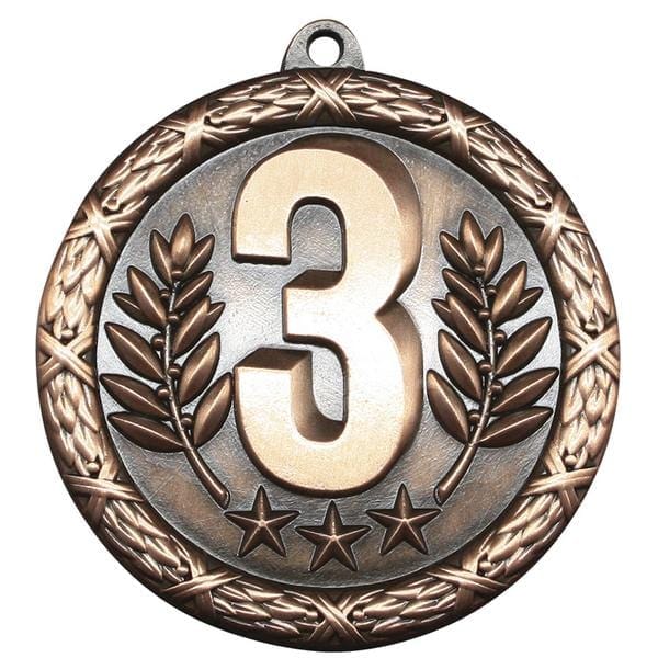 3rd Place Medallion - Classic Heavyweight Medals -  2 1/2