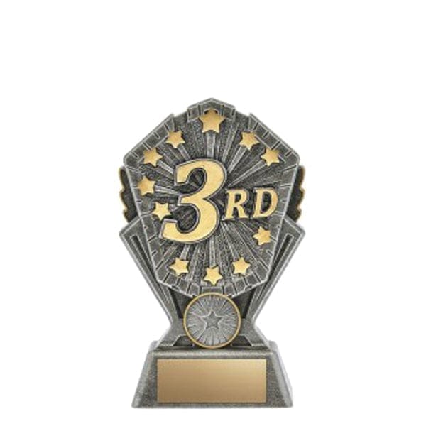 3rd Place Trophy - Cosmos - 3 Sizes (A4005) Trophy Quest Awards - Trophy