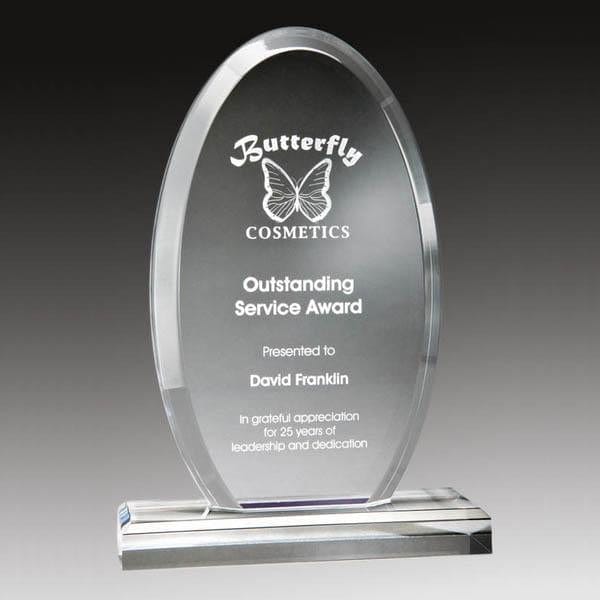 Acrylic Award - Alpine Series - Oval (A2052) - Quest Awards