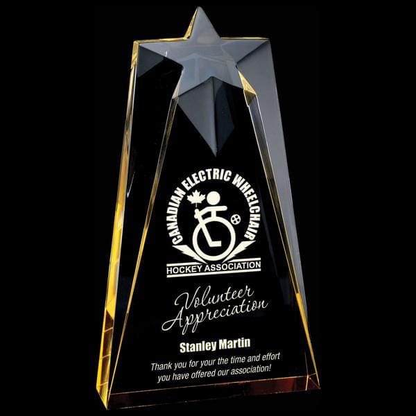 Acrylic Award - Astral Star - Gold (A2058) - Quest Awards