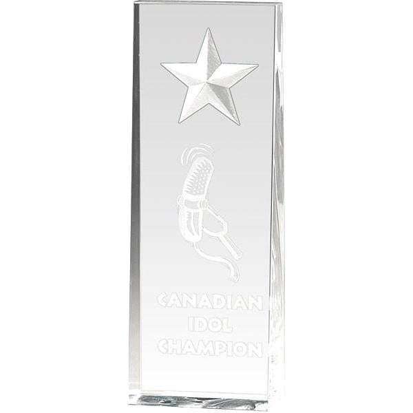 Acrylic Award - Dorado - Clear (A2066) - Quest Awards