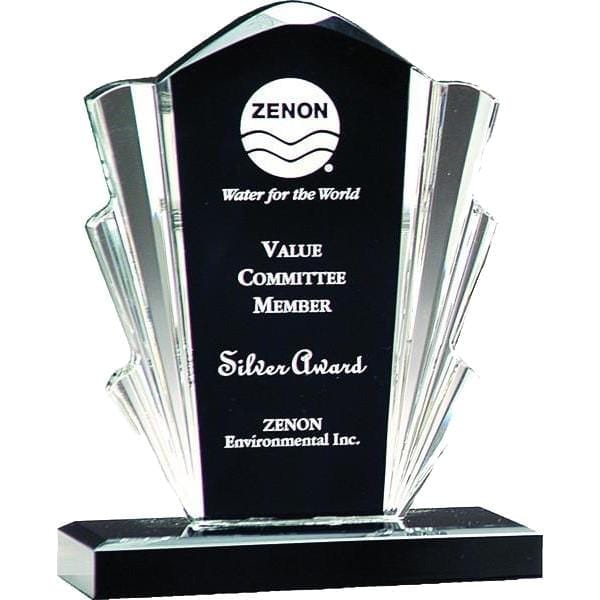 Acrylic Award - Flair - Black & Clear (A2067) - Quest Awards