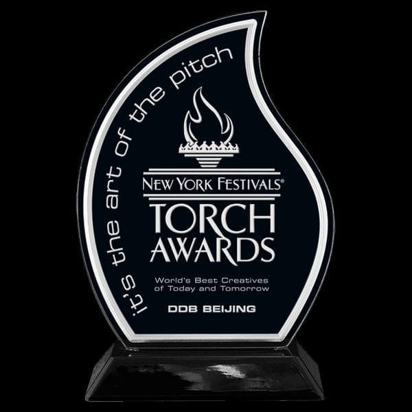 Acrylic Award - Flame (A3379) - Quest Awards