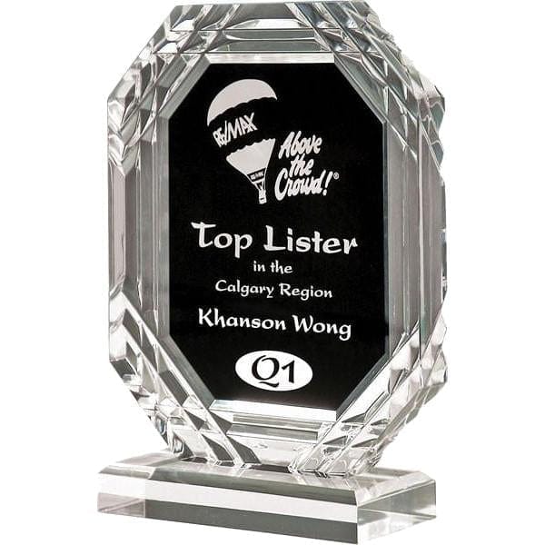 Acrylic Award - Matrix - Black & Clear (A2075) - Quest Awards