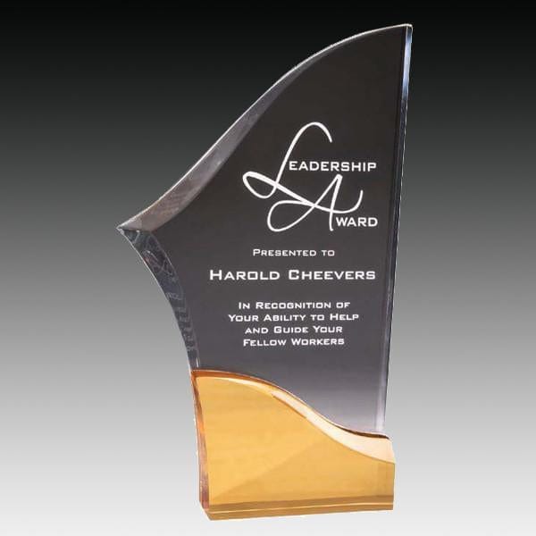 Acrylic Award - Prism Blade - Gold (A2078) - Quest Awards