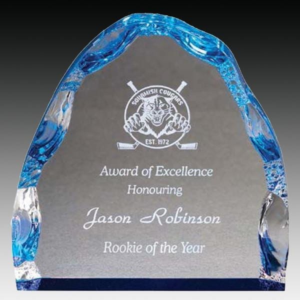 Acrylic Award - Prism Iceberg - Blue (A2079) - Quest Awards