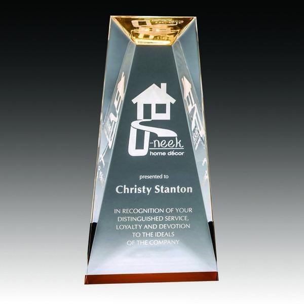 Acrylic Award - Prism Series - Prism Gold (A3208) - Quest Awards