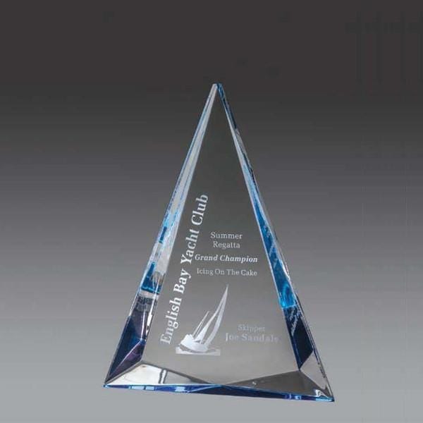 Acrylic Award - Prism Triangle - Blue (A2087) - Quest Awards