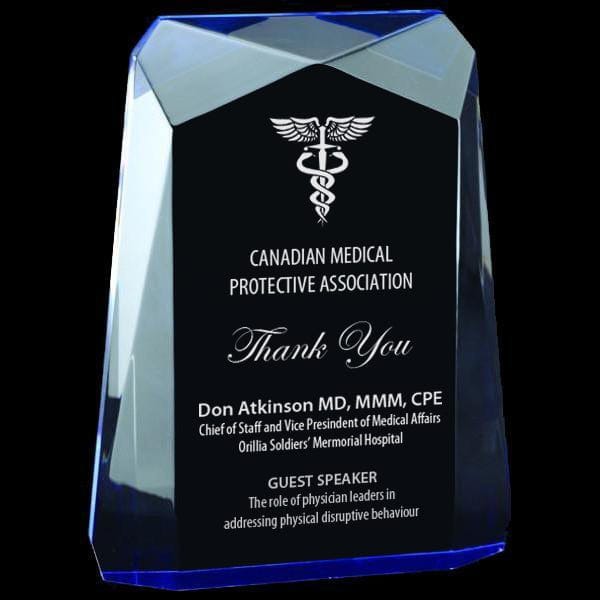 Acrylic Award - Traverse - Blue (A2096) Acrylic Award Quest Awards - Award