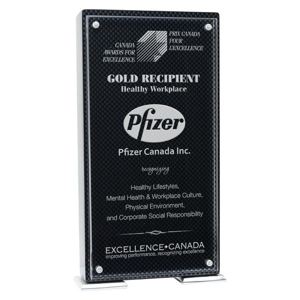 Acrylic Award - Vista, Carbon Fiber (A3399) - Quest Awards