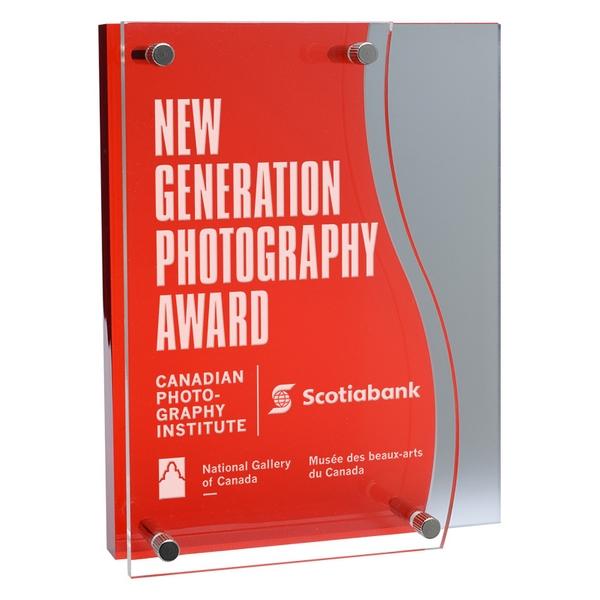 Acrylic Plaque - Malibu, Red (A3403) - Quest Awards